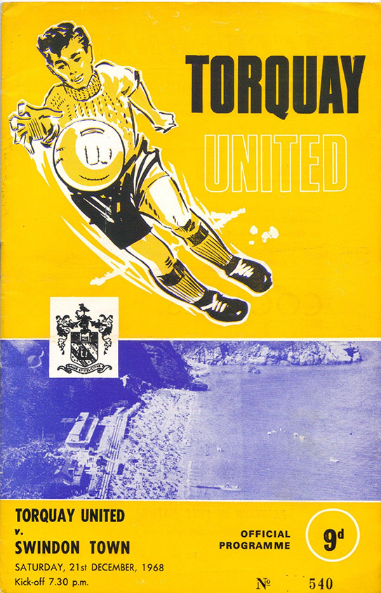 <b>Saturday, December 21, 1968</b><br />vs. Torquay United (Away)